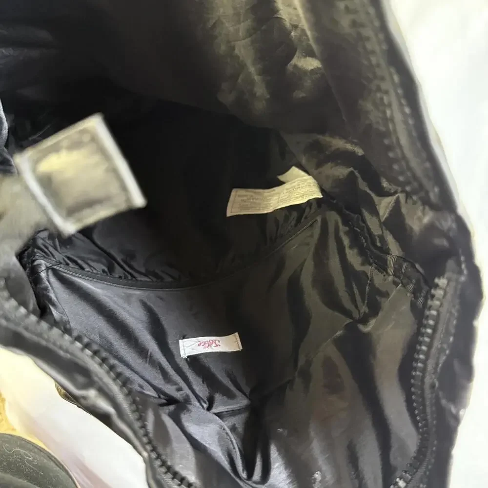 Justice black backpack